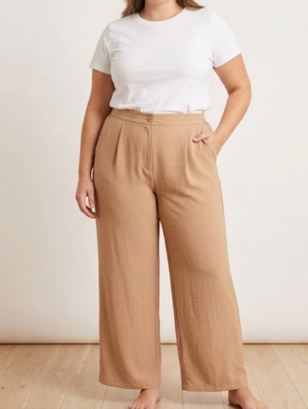 bohme High Waisted Pleated Trousers Wide Leg Design Inner Lining Sz XL Classy
